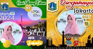 twibbon HUT Jakarta Ke 497