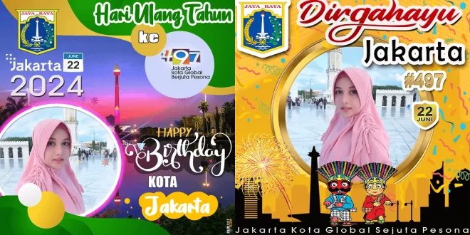 twibbon HUT Jakarta Ke 497